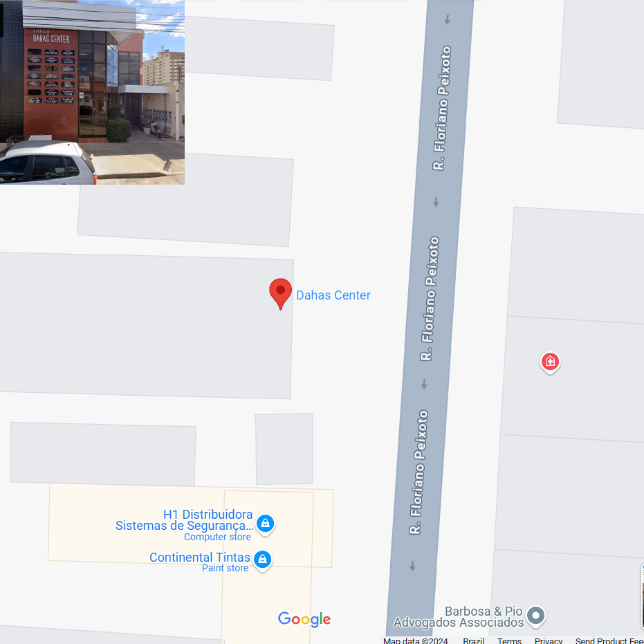 Mapa de Localização Nutriclínica Edifício Dahas Center